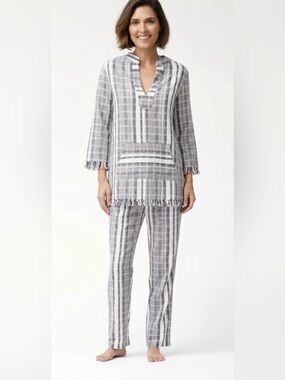 NWT Tommy Bahama Striped Tunic & Beach Joggers Set Medium